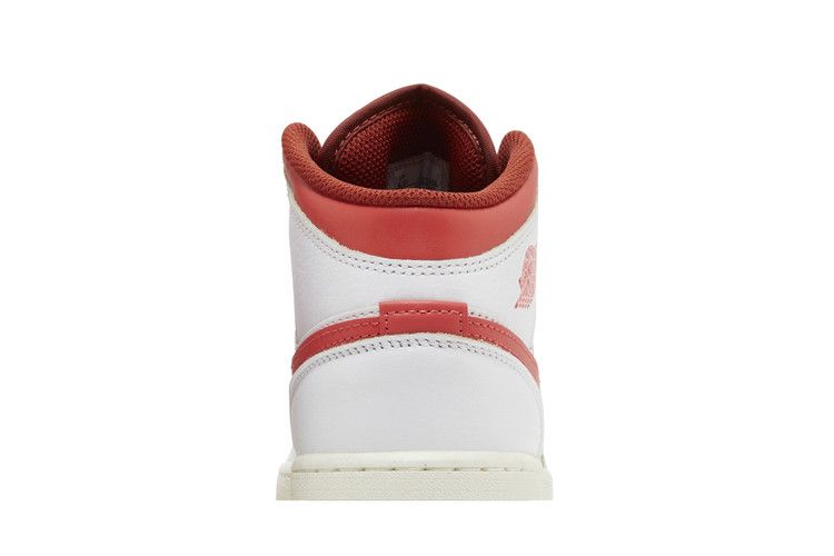 Air Jordan 1 Mid SE White Dune Red - FJ3464-160