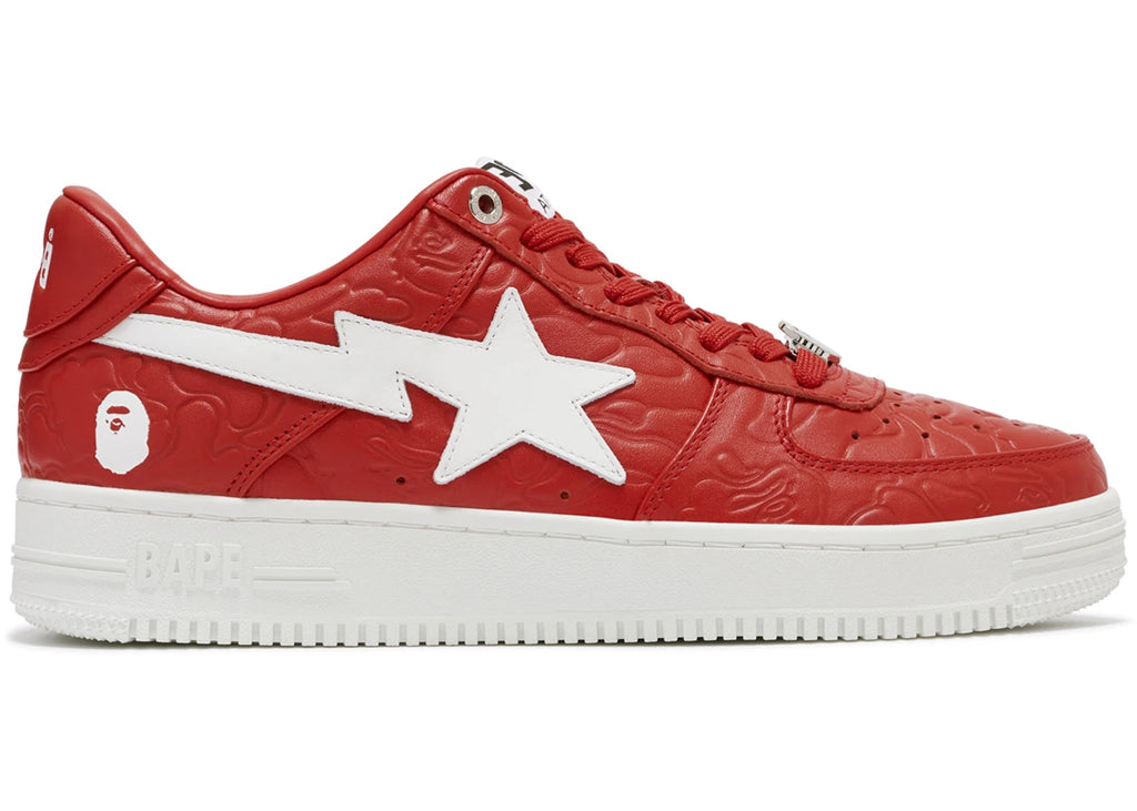 A Bathing Ape Bape Sta Low #3 Line Camo Red - 001FWJ801052-RED/001FWJ802052-RED/1J80-191-052-RED