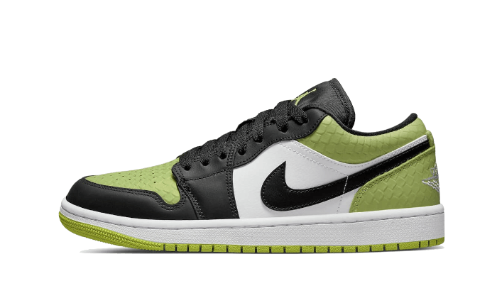 Air Jordan Air Jordan 1 Low Vivid Green Snakeskin - DX4446-301