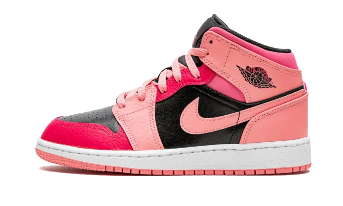 Air Jordan Air Jordan 1 Mid Coral Chalk Pink - 554725-662