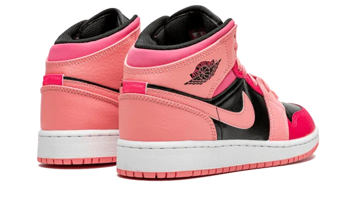 Air Jordan Air Jordan 1 Mid Coral Chalk Pink - 554725-662