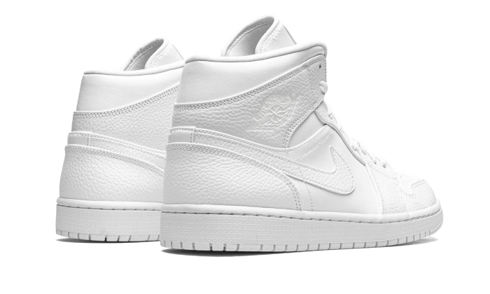 Air Jordan Air Jordan 1 Mid Triple White (2020) - 554724-130 / 554725-130