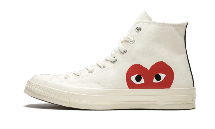 Converse Chuck Taylor All-Star 70s Hi Comme des Garçons PLAY White - 150205C