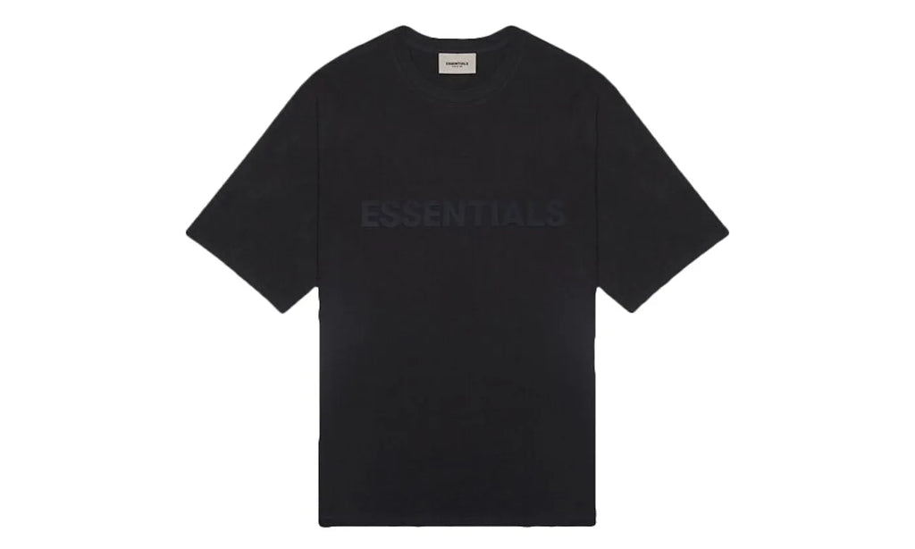 Fear of God Essentials 3D Silicon Applique Boxy T-Shirt Dark Slate/Stretch Limo/Black - FOG-FOGE3S-SBBLACK