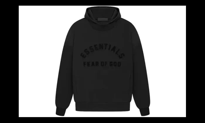 Fear of God Fear of God Essentials Arch Logo Hoodie Jet Black - 192SP232050F