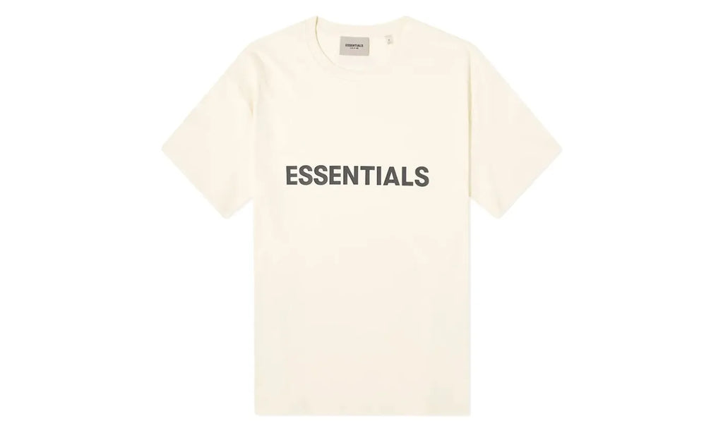 Fear Of God Fear of God Essentials Boxy T-Shirt Applique Logo Butter Cream - FOG-FOGEBT-BUTTERCREAM