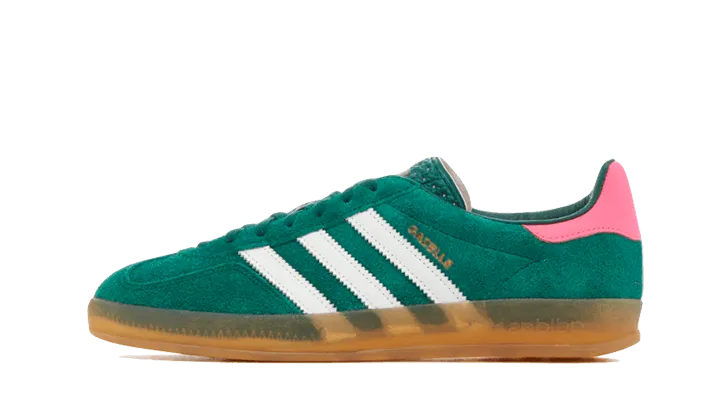 Adidas Gazelle Indoor Collegiate Green Lucid Pink - IG5929