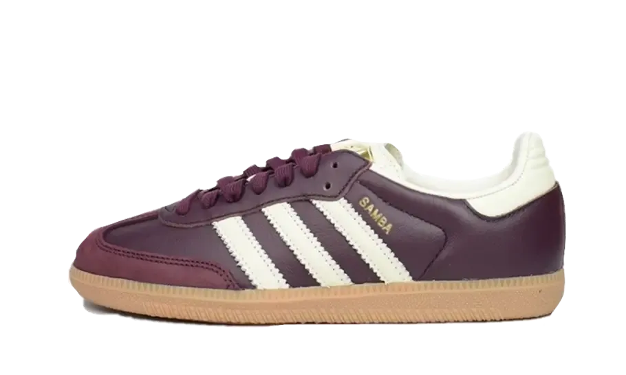 Adidas Samba OG Maroon Gold Metallic - ID0477