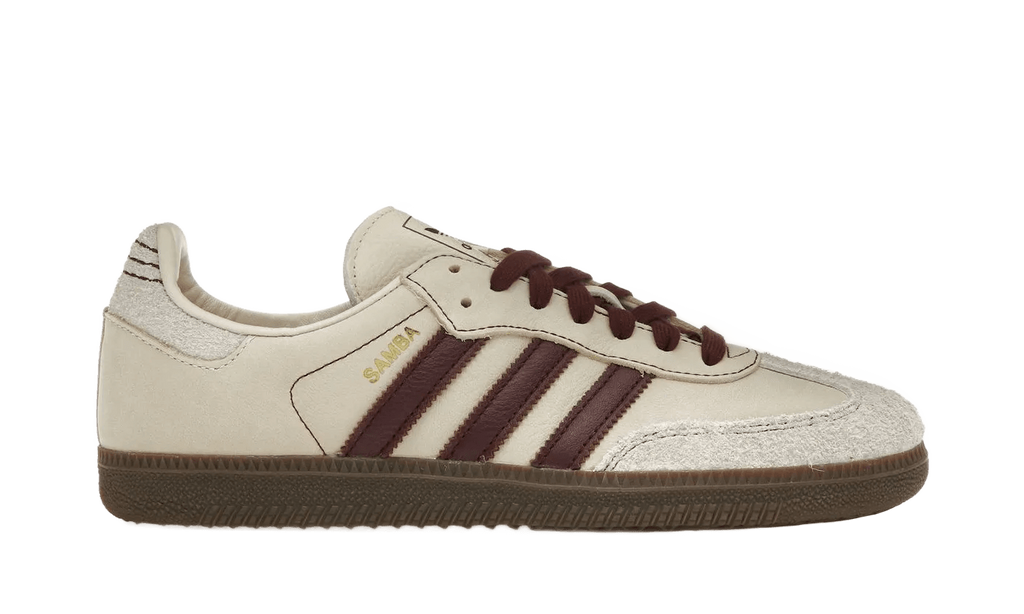 Adidas Samba OG Wonder White Maroon - IG1987