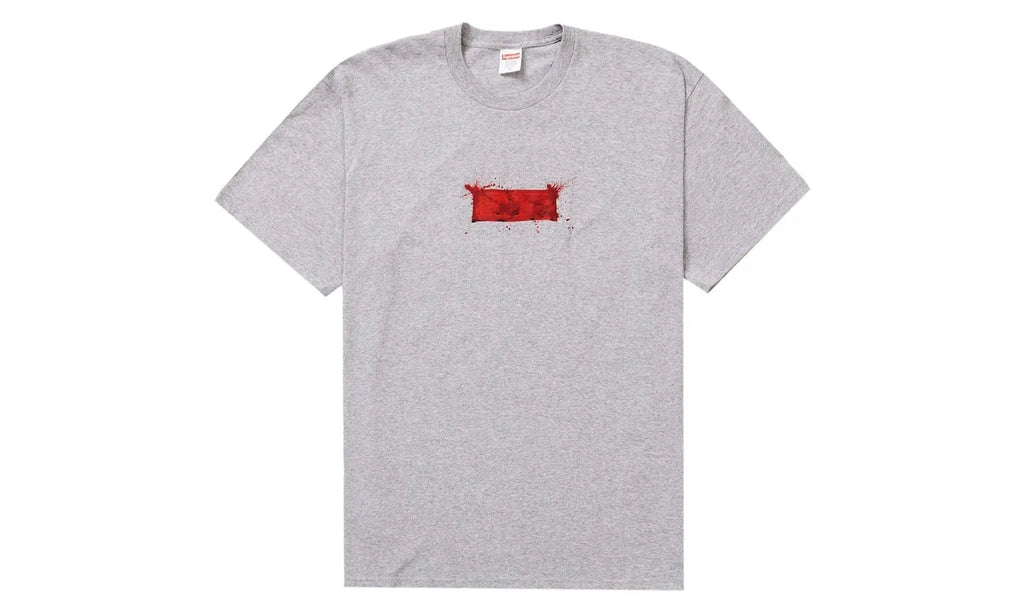 Supreme Supreme Ralph Steadman Box Logo Tee Heather Grey - SUPR-SRSBLT-HEATHERGREY