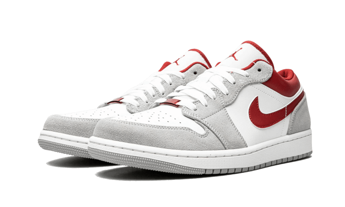 Air Jordan 1 Low SE Light Smoke Grey Gym Red - DC6991-016 / DM0589-016