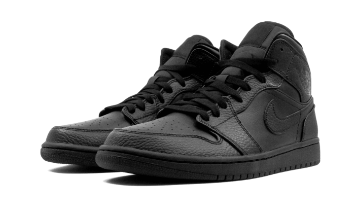 Air Jordan 1 Mid Triple Black - 554725-091 / 554724-091