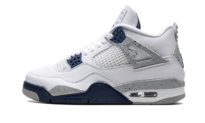 Air Jordan 4 Retro White Midnight Navy - DH6927-140 / 408452-140