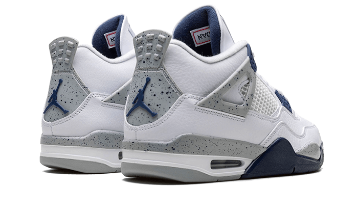 Air Jordan 4 Retro White Midnight Navy - DH6927-140 / 408452-140