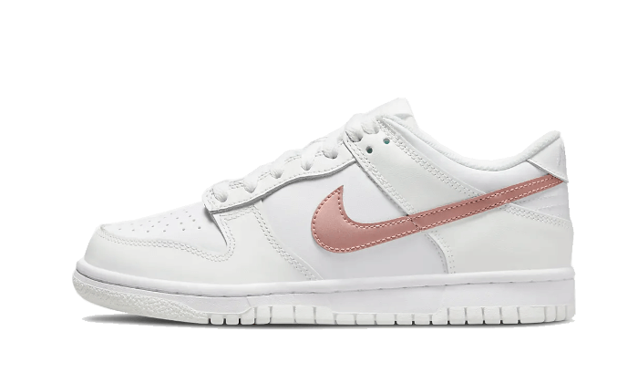 Nike Dunk Low White Pink Bronze Swoosh (GS) - DH9765-100