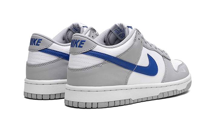 Nike Dunk Low Mini Swoosh Wolf Grey Game Royal (GS) - FN3878-001