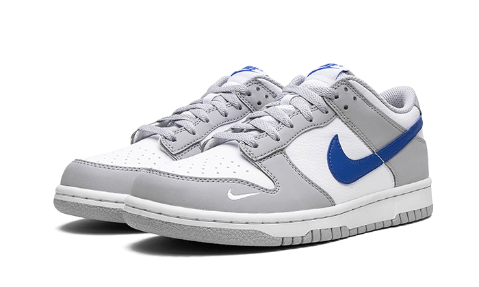 Nike Dunk Low Mini Swoosh Wolf Grey Game Royal (GS) - FN3878-001