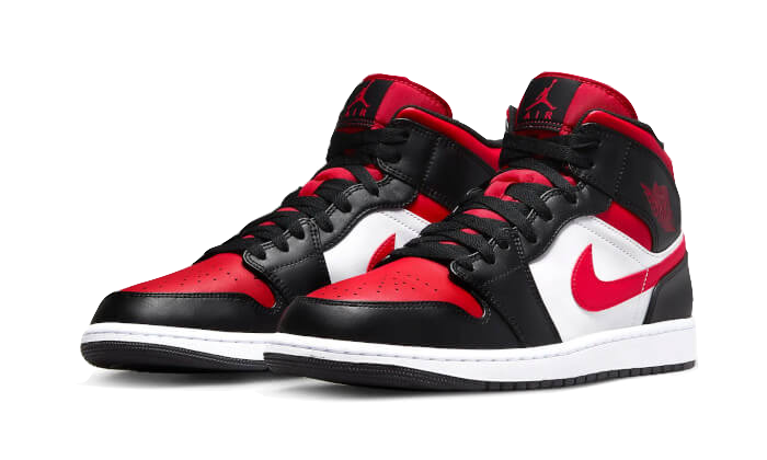 Air Jordan 1 Mid Alternate Bred Toe (GS) - 554724-079 / 554725-079