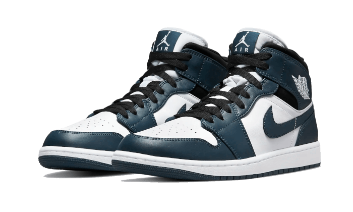 Air Jordan 1 Mid Armory Navy (Dark Teal) - 554724-411 / 554725-411