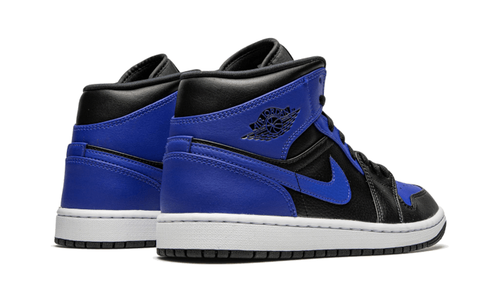 Air Jordan 1 Mid Hyper Royal Tumbled Leather - 554725-077 / 554724-077