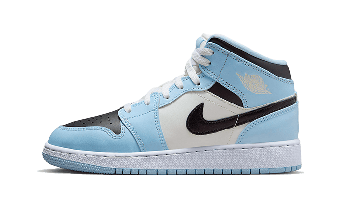 Air Jordan 1 Mid Ice Blue (GS) - 555112-401