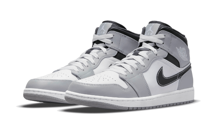 Air Jordan 1 Mid Light Smoke Grey Anthracite - 554724-078 / 554725-078