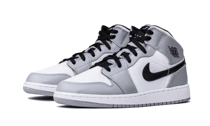 Air Jordan 1 Mid Light Smoke Grey - 554724-092 / 554725-092