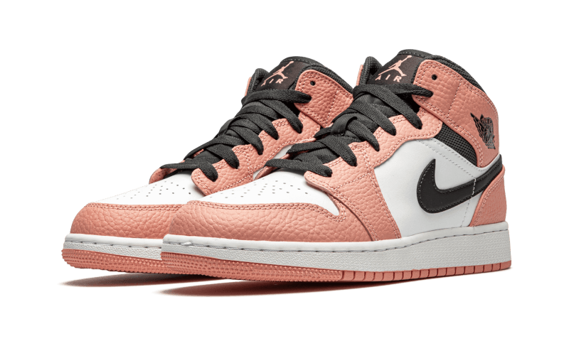 Air Jordan 1 Mid Pink Quartz (GS) - 555112-603