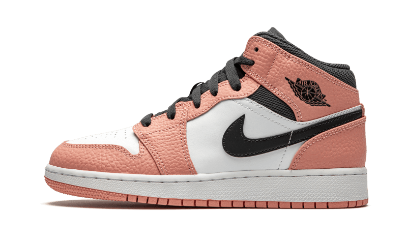 Air Jordan 1 Mid Pink Quartz (GS) - 555112-603