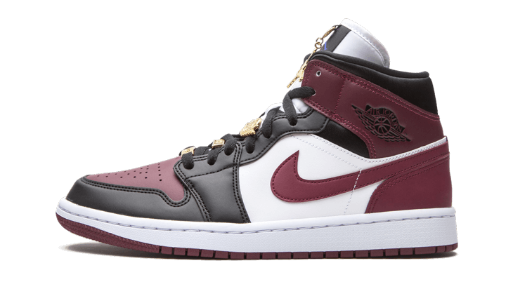 Air Jordan 1 Mid SE Black Dark Beetroot (W) - CZ4385-016