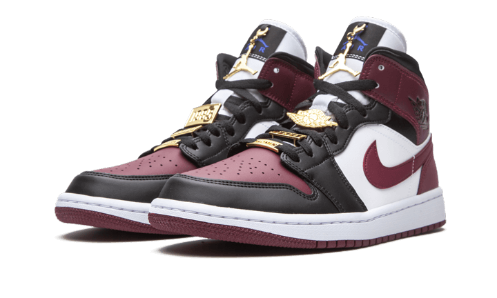 Air Jordan 1 Mid SE Black Dark Beetroot (W) - CZ4385-016