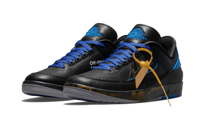 Air Jordan 2 Retro Low SP Off-White Black Blue - DJ4375-004